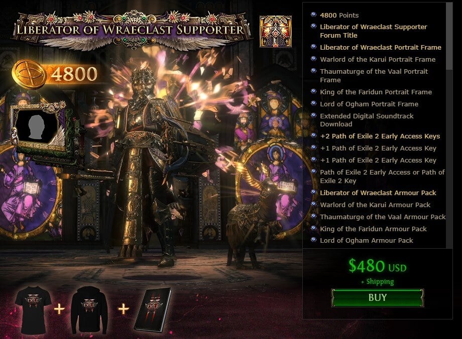 poe 2 supporter pack 480